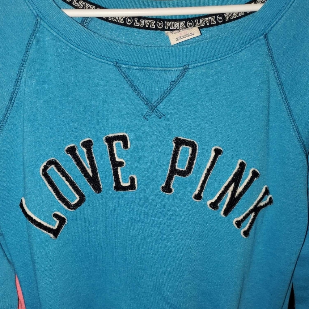 NEON Blue VS PINK Crew Neck Sweater